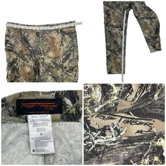 2 Pc True Timber Camo Mens Hunting Outfit Shirt/Pants True Timber Soft Med 36" - Picture 11 of 12
